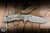 Hinderer Knives XM-18 Flipper Folding Knife Triway Black G10/Battle Green Titanium 3.5" MagnaCut Spanto Working Finish