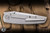 Sharknivco WAKA 4.9 Folding Knife Titanium/White CamoQuartz Inlay 3.25" RWL-34 Blasted