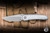 Sharknivco WAKA 4.9 Folding Knife Titanium/White CamoQuartz Inlay 3.25" RWL-34 Blasted