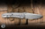 Sharknivco WAKA 4.9 Folding Knife Titanium/Teal CamoQuartz Inlay 3.25" RWL-34 Blasted