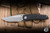 Sharknivco WAKA 4.9 Folding Knife Titanium/Blood Black CamoQuartz Inlay 3.25" RWL-34 Blasted