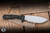 Preowned-TOPS Knives Cherokee Hunter Fixed Blade Knife Black Micarta 4.75" 1095 Drop Point