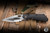 Preowned-Mick Strider XL Folding Knife Bronze Titanium/Black Carbon Fiber 4.3" Drop Point