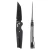 Toor Knives Bateman Folding Knife Onyx Aluminum 3.5" MagnaCut Tanto Black
