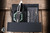 Heretic Knives Custom Koschei Folding Knife Black Carbon Fiber/Abalone Button 3.5" M390 Drop Point Cracked Ice