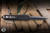 Preowned-Microtech Ultratech Auto OTF Knife Black Frag Aluminum 3.4" Dagger DLC 122-1UTDS