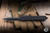 Preowned-Microtech Ultratech Auto OTF Knife Black Frag Aluminum 3.4" Dagger DLC 122-1UTDS