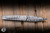 Sergey Rogovets Ice Pick  XL Damasteel, Blue Liners 4.5" Damacore Spear Point 