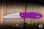 Kershaw Leek Assisted Flipper Knife Purple Aluminum 3" 14C28N Drop Point Bead Blast 1660PUR
