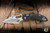 Microtech/Borka Blades Stitch Ram-LOK Manual Folder Knife Black Fluted G10 3.75" M390 Stonewash Serrated 169RL-11FLGTBK	