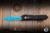 Preowned-Microtech Ultratech "Jedi Knight" Star Wars OTF Knife 3.4" Dagger Blue Serrated 122-2JK