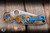 Preowned-Spyderco Paramilitary 2 Folding Knife Blue/Brown Swirls 3.4" S45VN Clip Point Satin