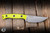 Microtech Akris Fixed Blade Knife High Visibility G10 3.7" M390 Drop Point Stonewash 95-10HV-5