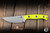 Microtech Akris Fixed Blade Knife High Visibility G10 3.7" M390 Drop Point Stonewash 95-10HV-5