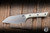 Microtech Kitchen Cutlery Santoku Knife Ivory G10 4.2" M390 Stonewash 3300-10IV