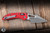 Microtech M-Stitch Ram-LOK Folding Knife Red Frag Aluminum 3.25" M390 Wharncliffe Apocalyptic 169MRL-10APFRRD