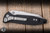 Microtech Socom Elite Warcom Manual Folding Knife Black Aluminum/Grip Inlay 4" M390 Reverse Tanto Stonewash 259-10S