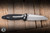Microtech Socom Elite Warcom Manual Folding Knife Black Aluminum/Grip Inlay 4" M390 Reverse Tanto Stonewash 259-10S