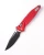 Microtech Socom RAM-LOK Manual Folding Knife Red Frag Aluminum 4" M390 Clip Point Black 160RL-1FRRD