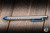 Hypercut Knives Nakht Bolt Action Pen Blue/Silver Polished Titanium 5.5" Pilot G2