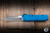 Chaves Knives Dissident OTF Automatic Knife Blue Flat Blasted Aluminum 3.8" M390 Tanto TT Stonewash
