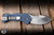 Medford 1881 Knife Works Lombard Knife Blue Denim G10 2.45" S45VN Drop Point Tumbled