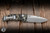 Preowned-Hogue Knives EX-01 Manual Folder Knife Piranha Texture Green G10 3.5" 154CM Drop Point Stone Tumbled 34178 
