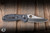 Preowned-Benchmade Mini Griptilian AXIS Lock Knife Gray G10/Blue Accents 2.9" 20CV Sheepsfoot Satin 555-1