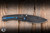 Preowned-Medford Slim Midi Folding Knife Black Titanium/Blue Accents 3.25" Drop Point  PVD