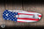 Kershaw Blur Folding Knife USA Flag Aluminum 3.4" 14C28N Stonewash 1670USA