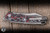 Hawk Knives Talon Folding Knife Titanium/Honeycomb Snow Fire FC Overlay 3.5" M390