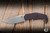 Bastinelli Knives "Ekclusive" Mood Fixed Blade Knife Burgundy Micarta 3.54" MagnaCut Stonewash