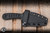 Bastinelli Knives Custom Sin Fixed Blade Knife Black Tskuka Wrap 3.54" N690CO Black PVD