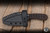 Bastinelli Knives Custom Sin Fixed Blade Knife Brown Tskuka Wrap 3.54" PVD