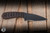 Bastinelli Knives Custom Sin Fixed Blade Knife Brown Tskuka Wrap 3.54" PVD