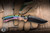 Microtech Marfione Select Amphibian Ram-LOK Folding Knife Oil Slick DLC Slab Titanium/DLC Ti Accent 3.9" M390 DLC Stonewash 137RL-1DLCTMS4