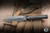 Marfione Custom A.D.O.Fixed Blade Knife DLC Double Vapor Blast/Ti End Cap 4.5" Dagger 115-DLCVB