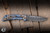 Spartan Blades Custom Harsey Folding Knife "Angel" Engraved Titanium 3.25" Damascus Drop Point