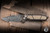 Preowned-ProTech Rockeye Custom Automatic Folding Knife Textured Bronze 3.4" Virus Damascus  2024.001