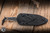 Heretic Knives Mini Nephilim Fixed Blade Knife Black Carbon Fiber/Speed Holes 4" MagnaCut Stonewash H069-2A-CF
