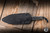Heretic Knives Mini Nephilim Fixed Blade Knife Black Carbon Fiber/Speed Holes 4" MagnaCut Stonewash H069-2A-CF