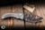 Sergey Rogovets Custom Red Horseman Manual Folding Knife Titanium/Speed Holes 3.65" Baker Forge Damascus