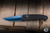 ProTech x Walter Brend Classic AUTO Folding Knife Black Diamond Textured Aluminum 3.35" MagnaCut Sapphire Blue WB1106-SB