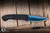 ProTech x Walter Brend Classic AUTO Folding Knife Black Diamond Textured Aluminum 3.35" MagnaCut Sapphire Blue WB1106-SB