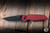 ProTech TR-3 Integrity Manual Folding Knife Reptile Textured Red Aluminum 3.5" MagnaCut DLC Black INT1106-REPTILE-RED
