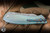 Herman Knives Ovium II Folder Knife Blue/Yellow Titanium/Black Timascus Accents 4.06" Damasteel Mirror Polish 0197
