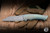Herman Knives Ovium II Folder Knife Blue/Yellow Titanium/Black Timascus Accents 4.06" Damasteel Mirror Polish 0197