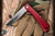 Preowned-Great Eastern Cutlery #215124 Bull Buster Farm and Field Tool Red Linen Micarta 3.6" 1095 Drop Point Satin