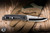 Preowned-Rockstead HIGO II Manual Folding Knife Carbon Fiber/Silver & Gold Ti Accents 3.5" Drop Point