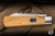 Preowned-Cooper Cutlery Dollar Knife Co. Osage Orange Wood/Blue Shield Jack  2.75" D2 Spear Point Satin